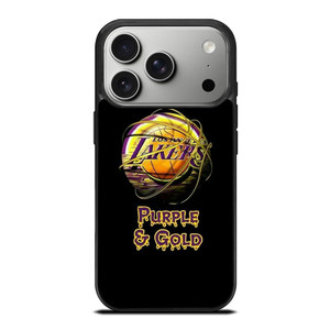 LA LAKERS NBA PURPLE AND GOLD iPhone 17 Pro Case Cover LA LAKERS NBA PURPLE AND GOLD iPhone 17 Pro Case Cover