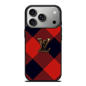 LOUIS VUITTON LV LOGO PATTERN RED iPhone 17 Pro Case Cover