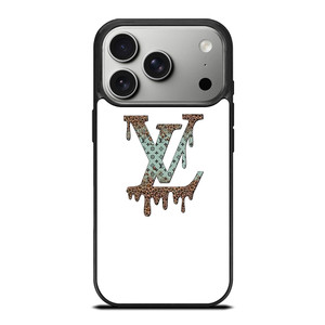 LOUIS VUITTON LV MELTING LOGO PATTERN iPhone 17 Pro Case Cover LOUIS VUITTON LV MELTING LOGO PATTERN iPhone 17 Pro Case Cover