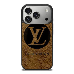 LOUIS VUITTON PARIS LV LOGO LEATHER iPhone 17 Pro Case Cover LOUIS VUITTON PARIS LV LOGO LEATHER iPhone 17 Pro Case Cover