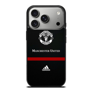 MANCHESTER UNITED FC LOGO FOOTBALL ADIDAS BLACK iPhone 17 Pro Case Cover MANCHESTER UNITED FC LOGO FOOTBALL ADIDAS BLACK iPhone 17 Pro Case Cover