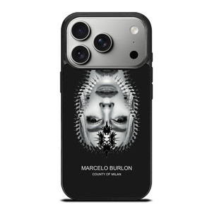 MARCELO BURLON MILAN UPSIDE DOWN FACE iPhone 17 Pro Case Cover MARCELO BURLON MILAN UPSIDE DOWN FACE iPhone 17 Pro Case Cover