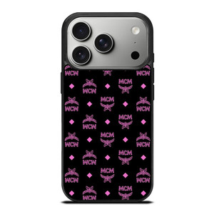 MCM WORLD LOGO BLACK PINK ICON iPhone 17 Pro Case Cover MCM WORLD LOGO BLACK PINK ICON iPhone 17 Pro Case Cover