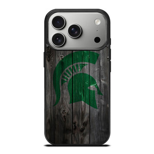 MICHIGAN STATE SPARTANS WOODEN LOGO iPhone 17 Pro Case Cover MICHIGAN STATE SPARTANS WOODEN LOGO iPhone 17 Pro Case Cover