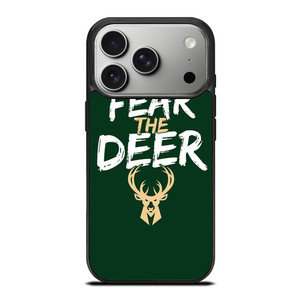 MILWAUKEE BUCKS LOGO BASEBALL FEAR THE DEER iPhone 17 Pro Case Cover MILWAUKEE BUCKS LOGO BASEBALL FEAR THE DEER iPhone 17 Pro Case Cover
