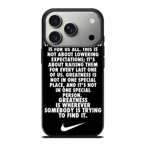 NIKE QUOTE iPhone 17 Pro Case Cover