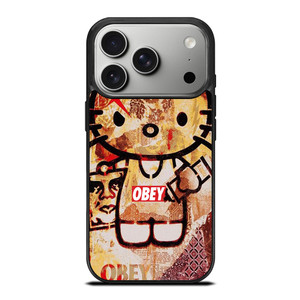 OBEY HELLO KITTY iPhone 17 Pro Case Cover OBEY HELLO KITTY iPhone 17 Pro Case Cover