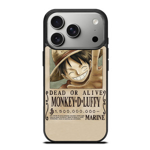ONE PIECE MONKEY D LUFFY WANTED iPhone 17 Pro Case Cover ONE PIECE MONKEY D LUFFY WANTED iPhone 17 Pro Case Cover