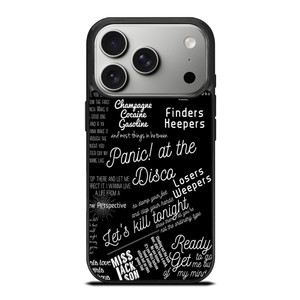 PANIC AT THE DISCO LYRIC iPhone 17 Pro Case Cover PANIC AT THE DISCO LYRIC iPhone 17 Pro Case Cover