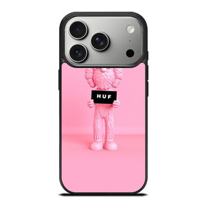 PINK KAWS X HUF STREETWEAR iPhone 17 Pro Case Cover PINK KAWS X HUF STREETWEAR iPhone 17 Pro Case Cover
