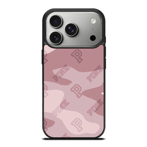 PINK NATION VICTORIA'S SECRET LOGO ICON CAMO iPhone 17 Pro Case Cover