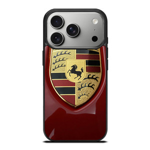 PORSCHE LOGO EMBLEM RED iPhone 17 Pro Case Cover