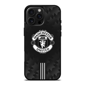 MANCHESTER UNITED BLACK LOGO iPhone 16 Pro Max Case Cover MANCHESTER UNITED BLACK LOGO iPhone 16 Pro Max Case Cover