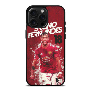 MANCHESTER UNITED BRUNO FERNANDES iPhone 16 Pro Max Case Cover MANCHESTER UNITED BRUNO FERNANDES iPhone 16 Pro Max Case Cover