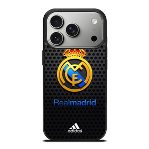 REAL MADRID FC METAL LOGO iPhone 17 Pro Case Cover REAL MADRID FC METAL LOGO iPhone 17 Pro Case Cover