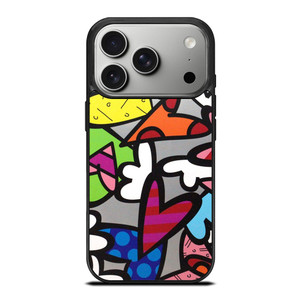 ROMERO BRITTO ABSTRACT LOVE iPhone 17 Pro Case Cover ROMERO BRITTO ABSTRACT LOVE iPhone 17 Pro Case Cover