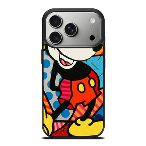 ROMERO BRITTO MICKEY MOUSE iPhone 17 Pro Case Cover ROMERO BRITTO MICKEY MOUSE iPhone 17 Pro Case Cover