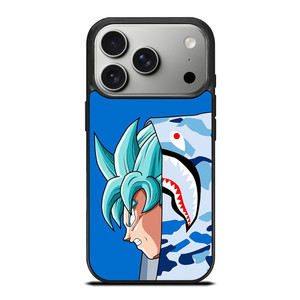 SON GOKU BAPE DRAGON BALL SAIYAN BLUE iPhone 17 Pro Case Cover SON GOKU BAPE DRAGON BALL SAIYAN BLUE iPhone 17 Pro Case Cover