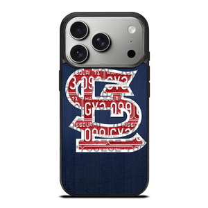 ST. LOUIS CARDINALS BASEBALL WOODEN LOGO iPhone 17 Pro Case Cover