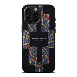 MARCELO BURLON COUNTY OF MILAN LOGO iPhone 16 Pro Max Case Cover MARCELO BURLON COUNTY OF MILAN LOGO iPhone 16 Pro Max Case Cover