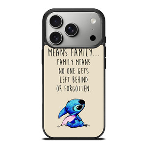 STITCH LILLO OHANA FAMILY QUOTES iPhone 17 Pro Case Cover STITCH LILLO OHANA FAMILY QUOTES iPhone 17 Pro Case Cover