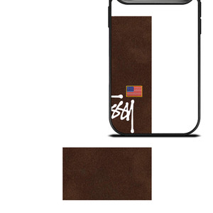 STUSSY X AMERICAN FLAG BROWN SUEDE iPhone 17 Pro Case Cover STUSSY X AMERICAN FLAG BROWN SUEDE iPhone 17 Pro Case Cover