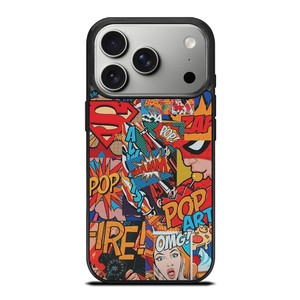 SUPERHERO DC MARVEL POP ART iPhone 17 Pro Case Cover SUPERHERO DC MARVEL POP ART iPhone 17 Pro Case Cover