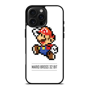 MARIO BROSS PIXEL 32 BIT iPhone 16 Pro Max Case Cover MARIO BROSS PIXEL 32 BIT iPhone 16 Pro Max Case Cover
