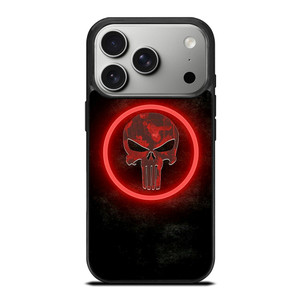 THE PUNISHER SKULL RED GLOW iPhone 17 Pro Case Cover THE PUNISHER SKULL RED GLOW iPhone 17 Pro Case Cover