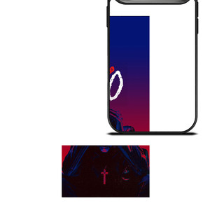 THE WEEKND XO LOGO RED BLUE iPhone 17 Pro Case Cover THE WEEKND XO LOGO RED BLUE iPhone 17 Pro Case Cover