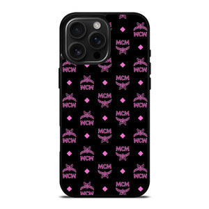 MCM WORLD LOGO BLACK PINK ICON iPhone 16 Pro Max Case Cover MCM WORLD LOGO BLACK PINK ICON iPhone 16 Pro Max Case Cover