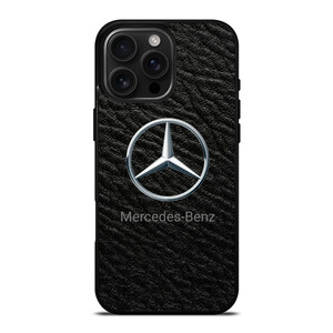 MERCEDES BENZ LOGO ON LEATHER iPhone 16 Pro Max Case Cover MERCEDES BENZ LOGO ON LEATHER iPhone 16 Pro Max Case Cover