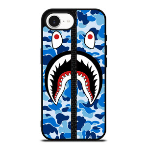 BAPE SHARK CAMO BLUE ZIP iPhone 16e Case Cover