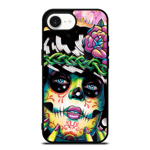 DAY OF THE DEAD SKULL GIRL iPhone 16e Case Cover