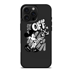 MICKEY MOUSE OFF WHITE LOGO iPhone 16 Pro Max Case Cover MICKEY MOUSE OFF WHITE LOGO iPhone 16 Pro Max Case Cover