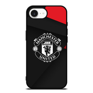 MANCHESTER UNITED LOGO BLACK iPhone 16e Case Cover