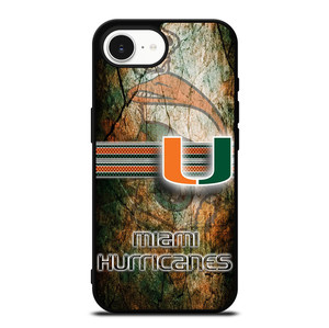 MIAMI HURRICANES LOGO NFL iPhone 16e Case Cover MIAMI HURRICANES LOGO NFL iPhone 16e Case Cover
