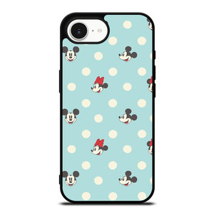 MICKEY AND MINNIE MOUSE DISNEY POLKADOTS iPhone 16e Case Cover MICKEY AND MINNIE MOUSE DISNEY POLKADOTS iPhone 16e Case Cover