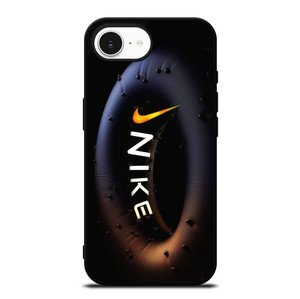 NIKE BLACK RING LOGO iPhone 16e Case Cover