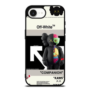 OFF WHITE KAWS COMPANION iPhone 16e Case Cover