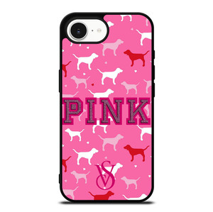 PINK DOG VICTORIA'S SECRET iPhone 16e Case Cover PINK DOG VICTORIA'S SECRET iPhone 16e Case Cover