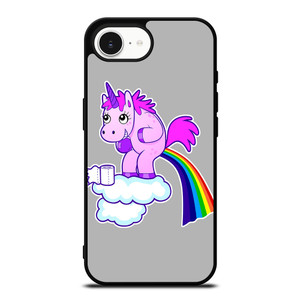 POOPING RAINBOW UNICORN iPhone 16e Case Cover POOPING RAINBOW UNICORN iPhone 16e Case Cover