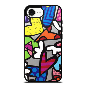 ROMERO BRITTO ABSTRACT LOVE iPhone 16e Case Cover ROMERO BRITTO ABSTRACT LOVE iPhone 16e Case Cover