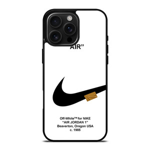 NIKE AIR JORDAN 1 OFF WHITE iPhone 16 Pro Max Case Cover NIKE AIR JORDAN 1 OFF WHITE iPhone 16 Pro Max Case Cover