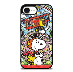 SNOOPY THE PEANUTS GLASS ART iPhone 16e Case Cover SNOOPY THE PEANUTS GLASS ART iPhone 16e Case Cover