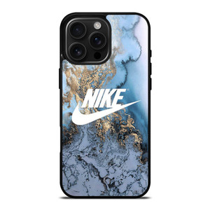 NIKE LOGO BLUE MARBLE iPhone 16 Pro Max Case Cover NIKE LOGO BLUE MARBLE iPhone 16 Pro Max Case Cover