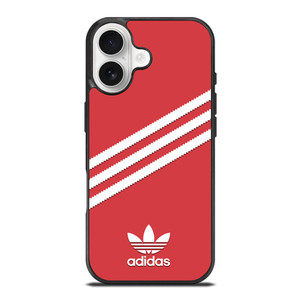 ADIDAS ORIGINALS STRIPES SCARLET RED iPhone 17 Case Cover ADIDAS ORIGINALS STRIPES SCARLET RED iPhone 17 Case Cover