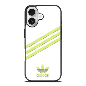 ADIDAS ORIGINALS STRIPES WHITE YELLOW iPhone 17 Case Cover ADIDAS ORIGINALS STRIPES WHITE YELLOW iPhone 17 Case Cover