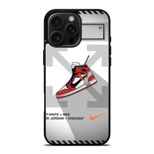 OFF WHITE NIKE AIR JORDAN CHICAGO iPhone 16 Pro Max Case Cover OFF WHITE NIKE AIR JORDAN CHICAGO iPhone 16 Pro Max Case Cover
