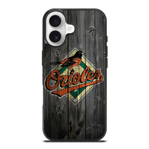 BALTIMORE ORIOLES LOGO BASEBALL TEAM WOODEN ICON iPhone 17 Case Cover